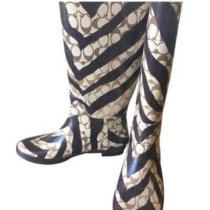 Coach rain boots